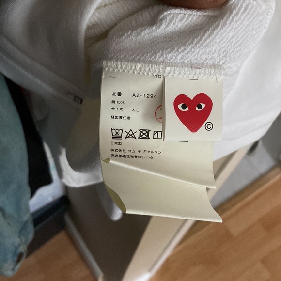 PLAY Comme Des Garçons - Double Heart Zip Up Hoodie - Picture 5 of 5